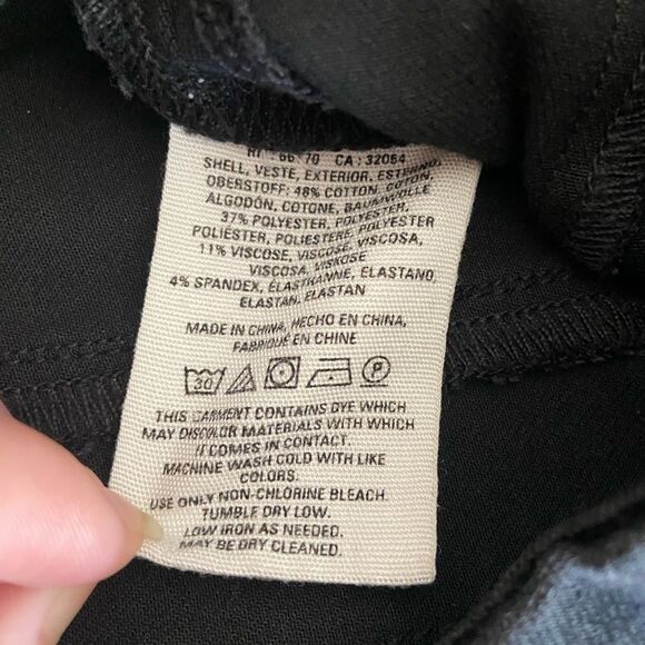 Anthropologie Pilcro And The Letterpress High-Rise Denim Black Jeggings  Size 26 - Picture 7 of 7